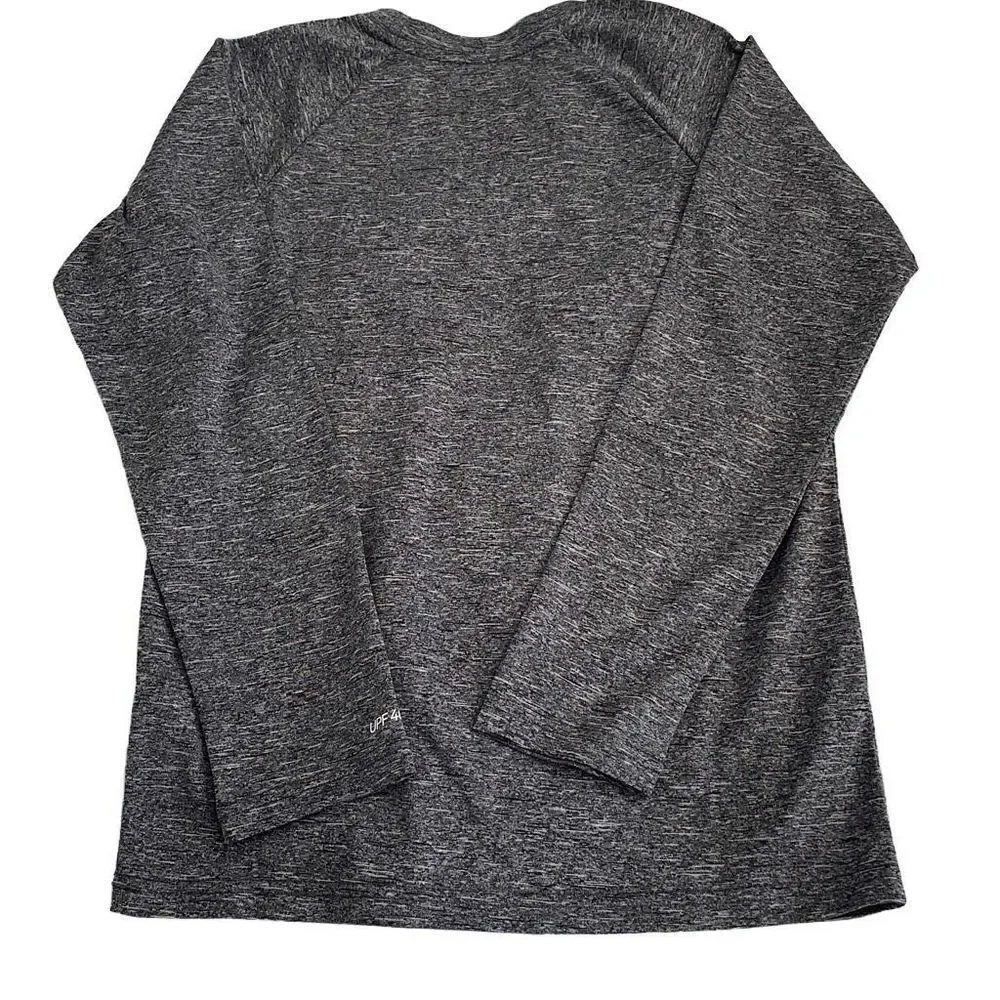 NWOT! Nike Swim Heather Gray UPF 40+ Dri-Fit Long Sleeve Shirt - Youth M